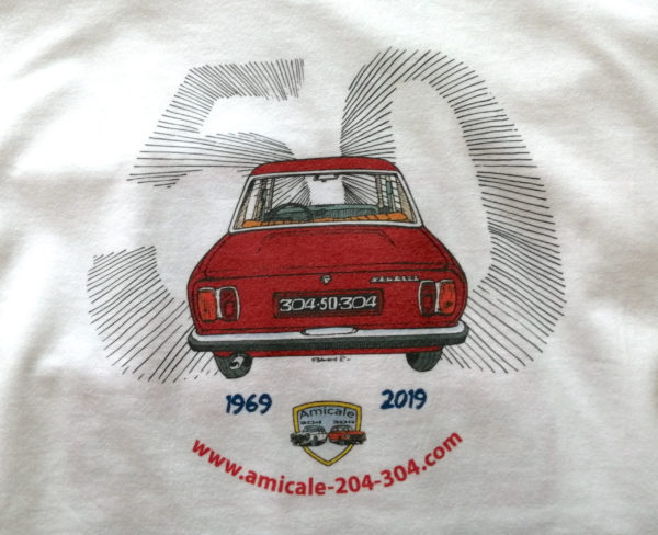 Tshirt 50 ans 304 Peugeot